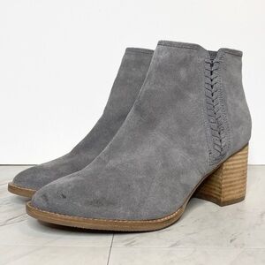 Blondo Nina Gray Waterproof Suede Bootie 10M